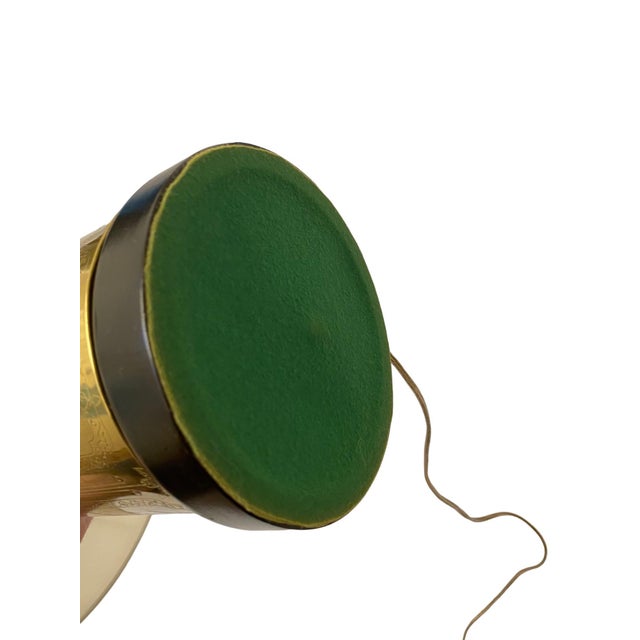1980s Wescal Brass Tea Canister Table Lamp For Sale - Image 9 of 9