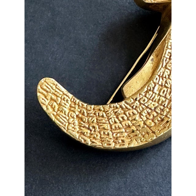 French Bronze À La Gloire des Phoques Brooch Line Vautrin For Sale - Image 10 of 10