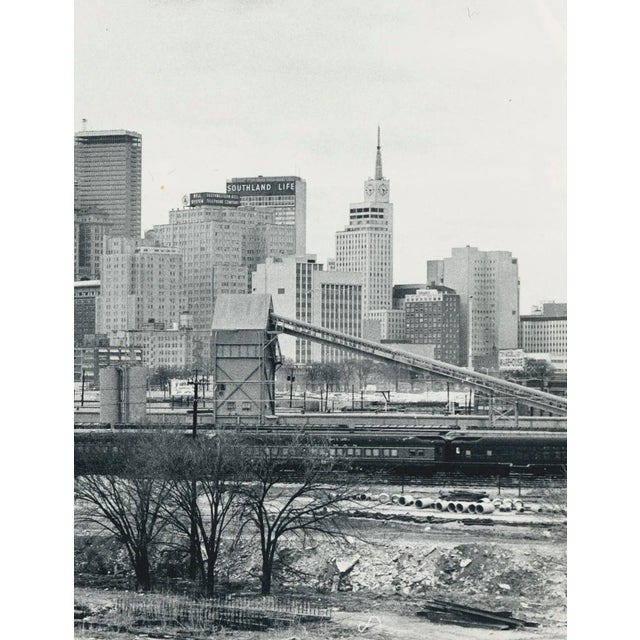 Dallas Skyline, USA, 1960s, Black & White Photograph For Sale - Image 3 of 5