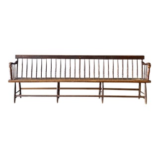 Antique Deacons Bench For Sale