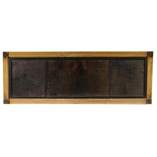 Antique Regency Gilt Triptych Mirror with Mercury Plates, 1820 For Sale