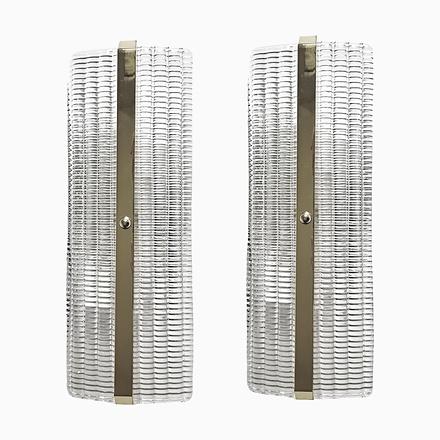 Silver Chromed Murano Glass Wall Sconces by Simoeng, Set of 2 For Sale - Image 8 of 8