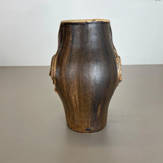 Brutalist Abstract Studio Pottery Vase by Gerhard Liebenthron, Germany, 1980s For Sale - Image 10 of 18