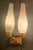 Brass and Ribbed Opal Glass Wall Lamps, Italy, 1950s, Set of 2 For Sale - Image 6 of 8