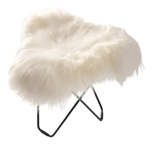 Iceland Flying Goose Footstool by Cuero Design