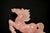 Mid 20th Century Natural Rose Quartz Horse Statue Hand Carved Gemstone Sculpture For Sale In Los Angeles - Image 6 of 16