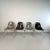 DSS Set of 4 all original DSS stacking side chairs designed by Charles Eames and made by Herman Miller in the late...