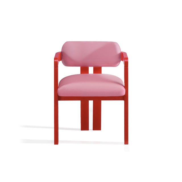 Vértigo Dining Chair in Pink Velvet from Moanne For Sale - Image 6 of 6