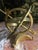 Vintage Solid Brass Armillary Sphere – Classical Astronomical Sculpture With Roman Numerals For Sale - Image 4 of 5