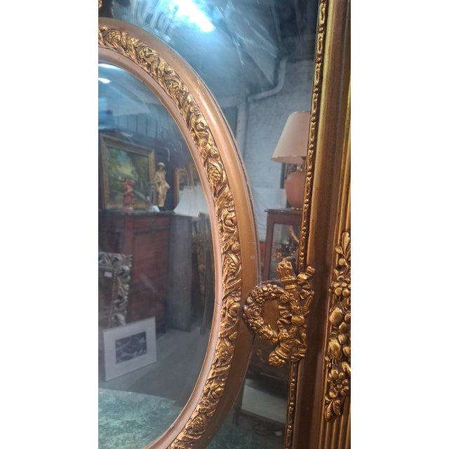Sculpture Materials Vintage Louis XV Style Mirror in Plaster, 1970 For Sale - Image 7 of 8