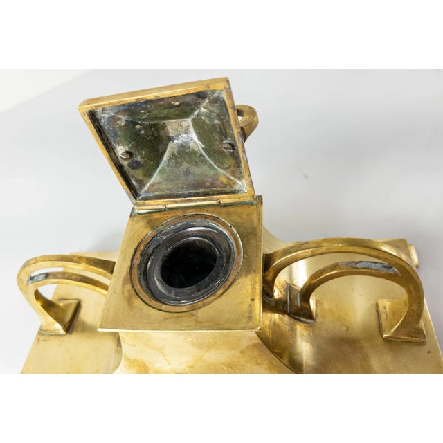 Early 20th Century Art Nouveau Bronze Inkwell For Sale - Image 9 of 11