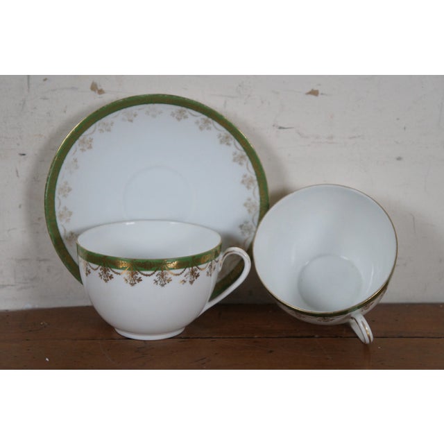 Antique Adolf Persch Ap Austria 18 Piece China Demitasse Tea, Coffee, Dessert & Casserole Set For Sale - Image 10 of 12