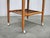 1960s Vintage Danish Modern Teak Serving Trolley on Wheels, 1960s For Sale - Image 5 of 11