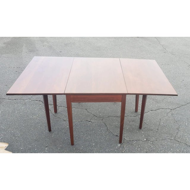 1980s Vintage the Georgetown Galleries Inlaid Mahogany Dropside Dining Table For Sale - Image 4 of 13