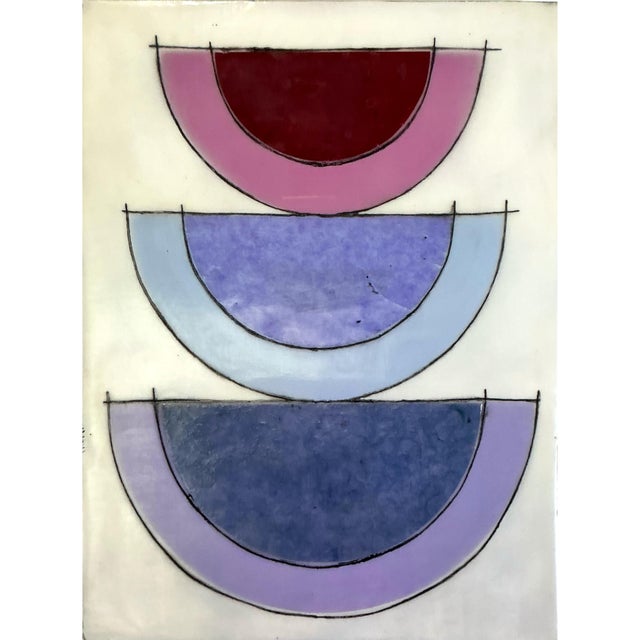 Contemporary Original Encaustic Mixed Media Installation by Gina Cochran - 9 Panels - "And Away We Go" For Sale - Image 3 of 11