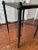 Hammered Cast Iron and Rattan Side Table For Sale - Image 10 of 12