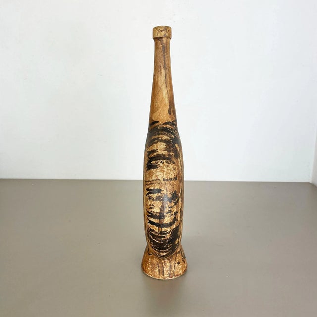 Large German Ceramic Studio Pottery Vase from Gerhard Liebenthron, 1970s For Sale - Image 14 of 18