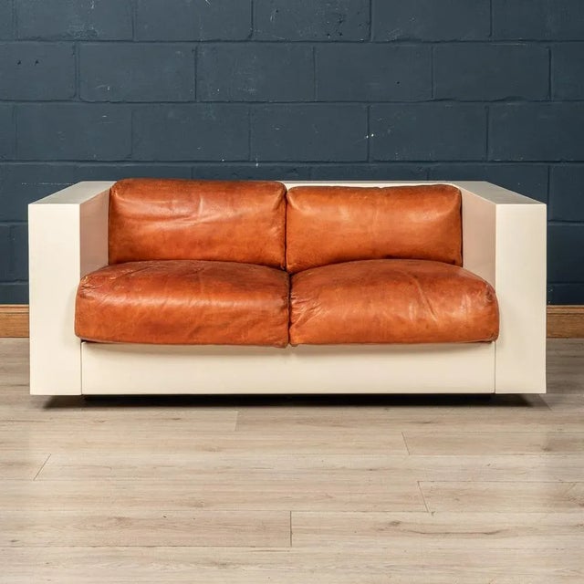 Vintage Two-Seater Saratoga Sofa by Lella and Massimo Vignelli for Poltronova, 1960s For Sale - Image 3 of 13