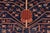 1980s Bohemian Super Kazak Blue/Red Wool Rug - 7'0'' X 7'8'' For Sale - Image 5 of 10