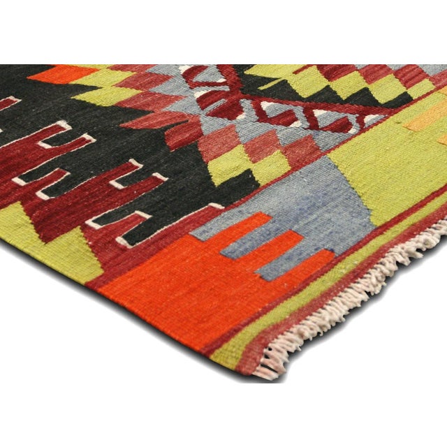 Traditional 1950s Turkish Kilim Rug For Sale - Image 3 of 6