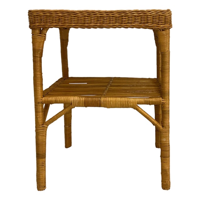 Vintage Wicker Table For Sale