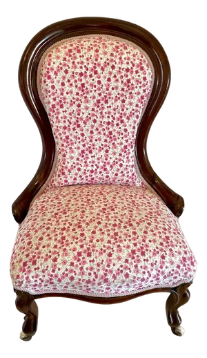 Victorian Mahogany Ladies Chair, 1860s