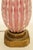 Pink 1960s Rare Xxlarge Massive Pink "Costolato" Barovier Toso Murano Italy Bubble Blown Art Glass Brass Table Lamp For Sale - Image 8 of 13