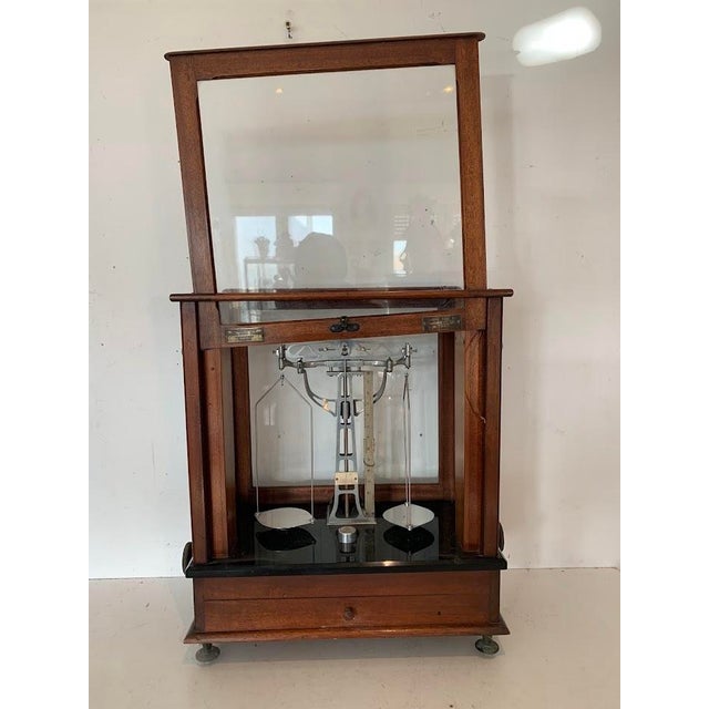 Mahogany Glass-Fronted Trebuchet from Maison Poulenc Frères, Paris, France, 20th Century For Sale - Image 10 of 12