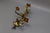 Hollywood Regency Gilt Tole Metal Triple-Arm Floral Wall Candle Sconce, 1970s For Sale - Image 14 of 18