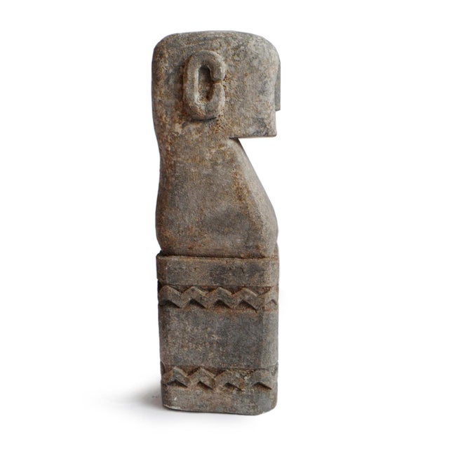 Tribal Vintage Stone Timor Figure Property Marker Garden Ornament For Sale - Image 3 of 5
