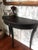 Ethan Allen Ethan Allen Demilune Console Table, Hand Refinished, Matte Black, Dark Romance For Sale - Image 4 of 8