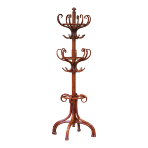 Early 20th Century Thonet Style Two-Tiered Bentwood Hall Tree Coat Stand