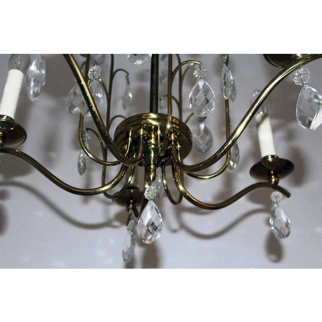 Crystal Chandelier, 1950s For Sale - Image 10 of 13