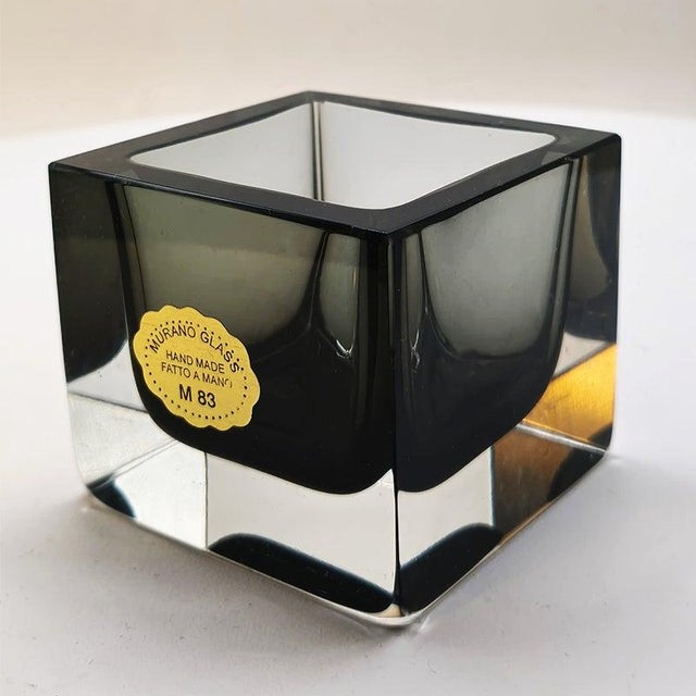 Flavio Poli Square Ashtray in Handcrafted Murano Glass by Flavio Poli for Seguso, 1960s For Sale - Image 4 of 8