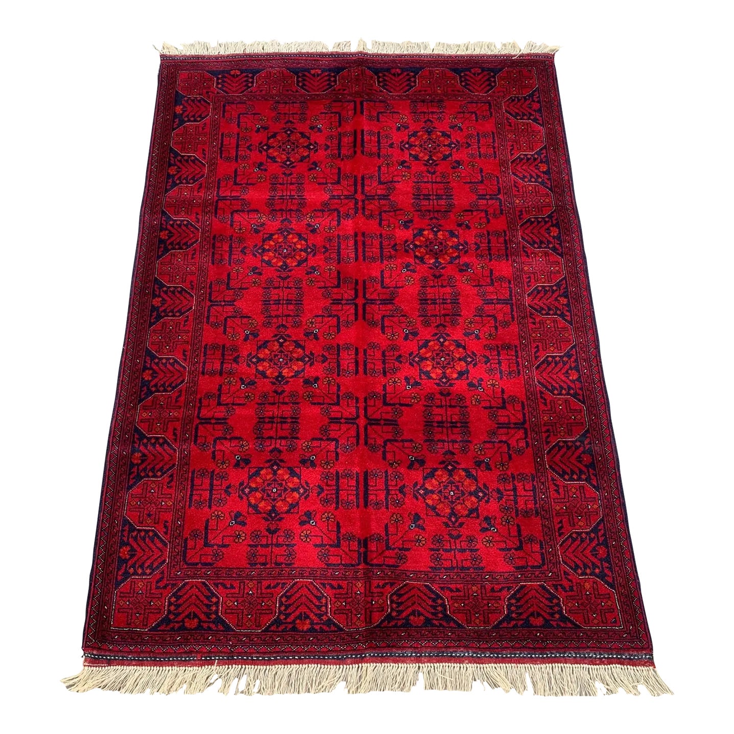 Tribal Khal Mohammadi Hand Knotted Authentic Rug | Chairish