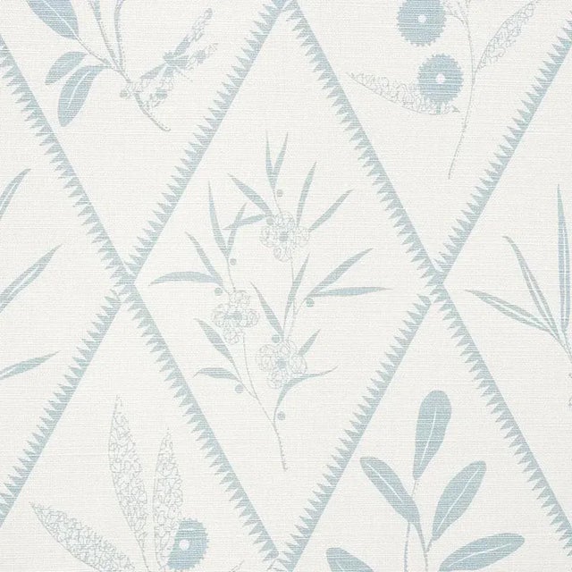 Stylized botanical motifs give this trellis design a fresh look. Also available as a wallcovering. Sold as a 2-yard...