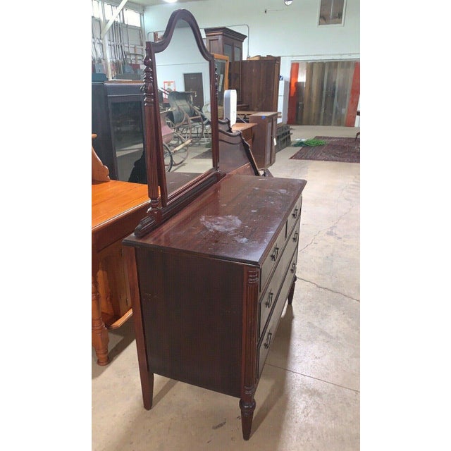 Antique Mahogany Bedroom Dresser With Mirror Chairish