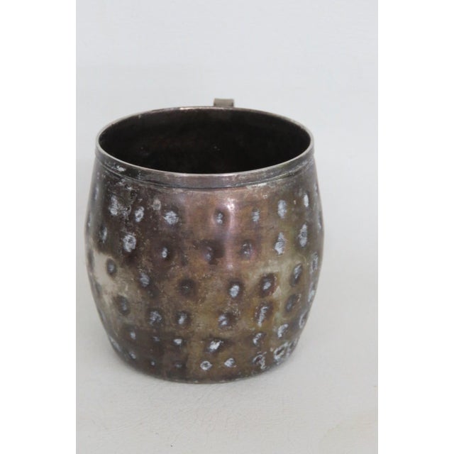 Rustic World Tableware MM 100 Hammered Moscow Mule Mug 14oz Metal Cup With Handle For Sale - Image 3 of 10
