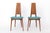 Vintage German Dining Chairs in Oak and Turquoise Upholstery by Ernst Martin Dettinger for Veil, 1960s, Set of 2 For Sale - Image 12 of 12