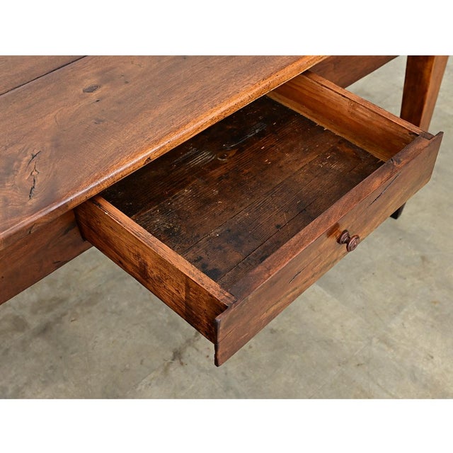 French 19th Century Solid Walnut Console For Sale - Image 9 of 10