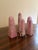 Contemporary Neoclassical Grand Tour Solid Marble Pink and Cream Obelisks, Set of 5 For Sale - Image 3 of 10