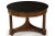 A very fine Empire center table crafted of beautifully patinated burl walnut veneers over secondary woods, the table...
