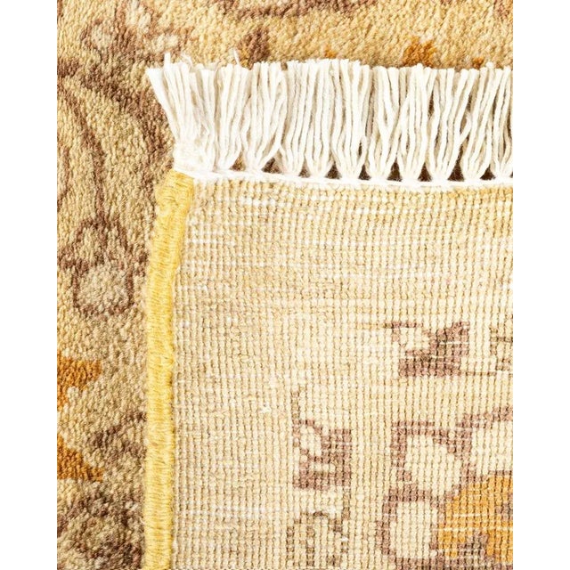 2000 - 2009 Mogul, One-of-a-Kind Hand-Knotted Area Rug in Green, 6' 1" x 9' 3" For Sale - Image 5 of 8