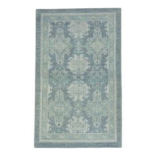 Turkish Oushak Rug 3'10" x 6'1" #17556 For Sale