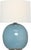 Thomas O'Brien by Visual Comfort Signature Sao Paulo 29" Table Lamp in Crackled Robin with Linen Shade For Sale
