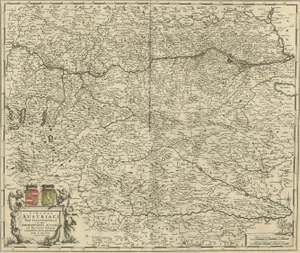 Antique Map of Austria by F. de Wit, 1690
