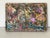 Abstract painting on board by Elia, double sided.