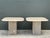 Vintage Italian Travertine Side Tables - A Pair For Sale In West Palm - Image 6 of 12