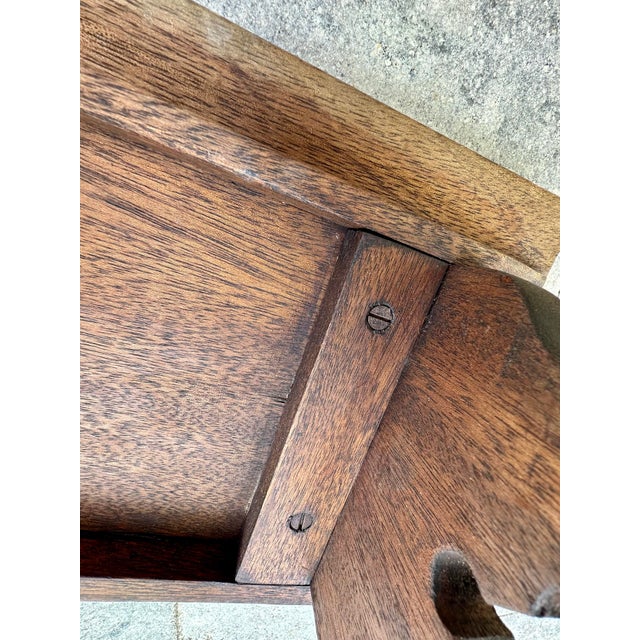 Antique Early 20th Century Handcrafted Solid Wood Rustic Footstool or Milking Stool For Sale - Image 11 of 11