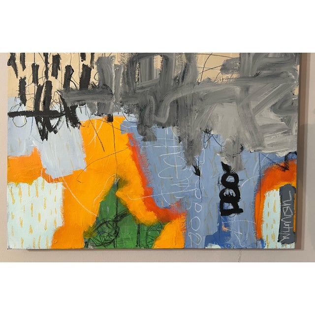 Abstract Abstract Painting by Artist Wyman Lancaster For Sale - Image 3 of 9